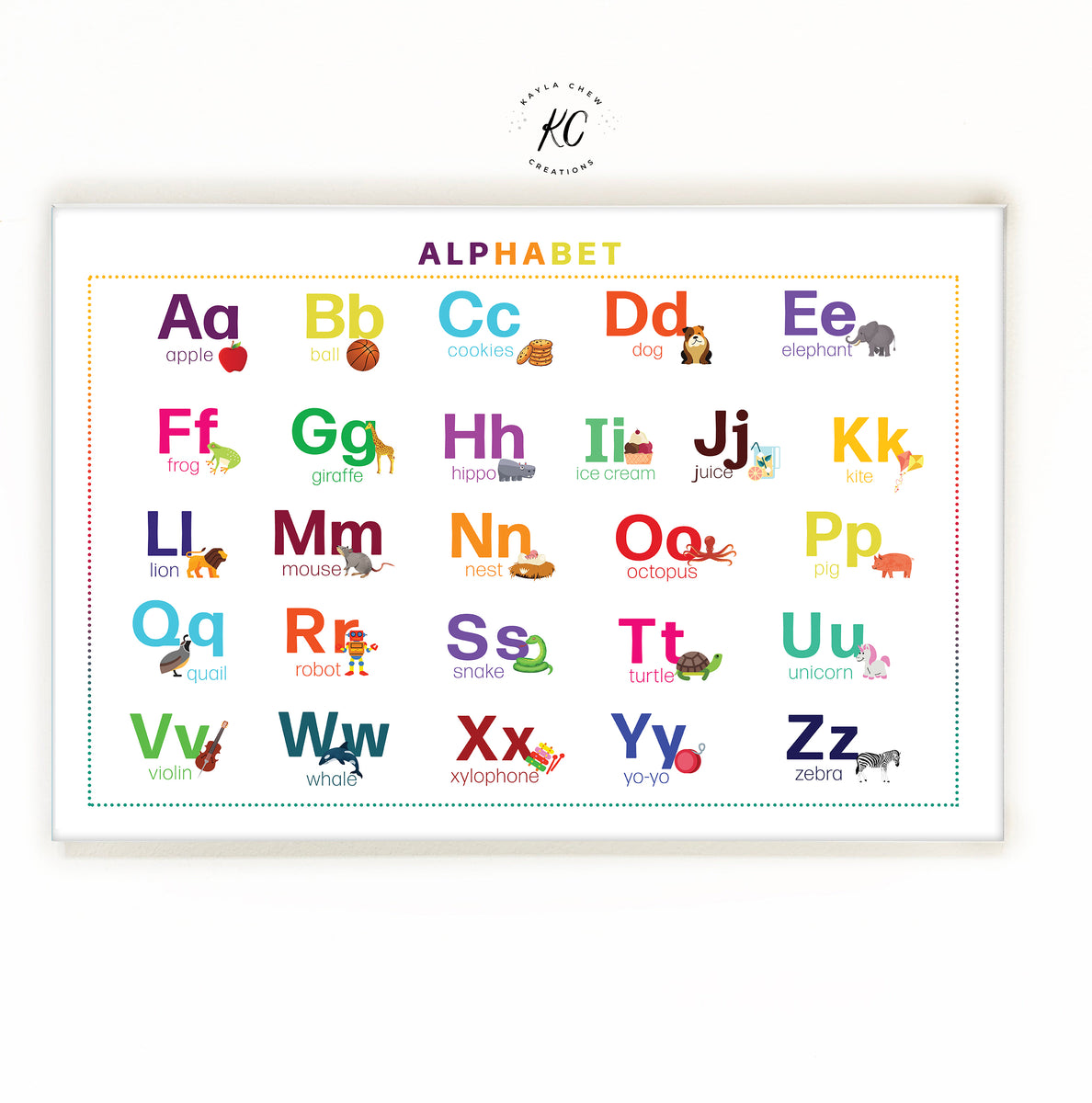 ABC PRINTABLE POSTER | Learning Material | Ms.SupaSaiyan.com – Ms. Supa ...